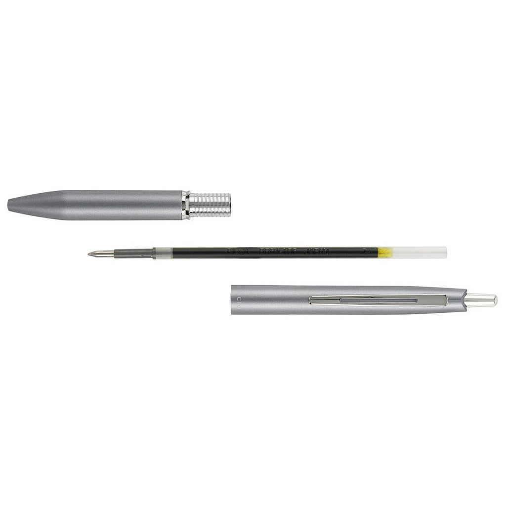 PILOT Acro 1000 Retractable Ballpoint Extra Fine Metallic Grey Barrel Silver Accent Black Ink