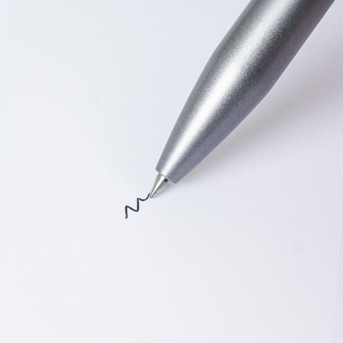 PILOT Acro 1000 Retractable Ballpoint Extra Fine Metallic Grey Barrel Silver Accent Black Ink