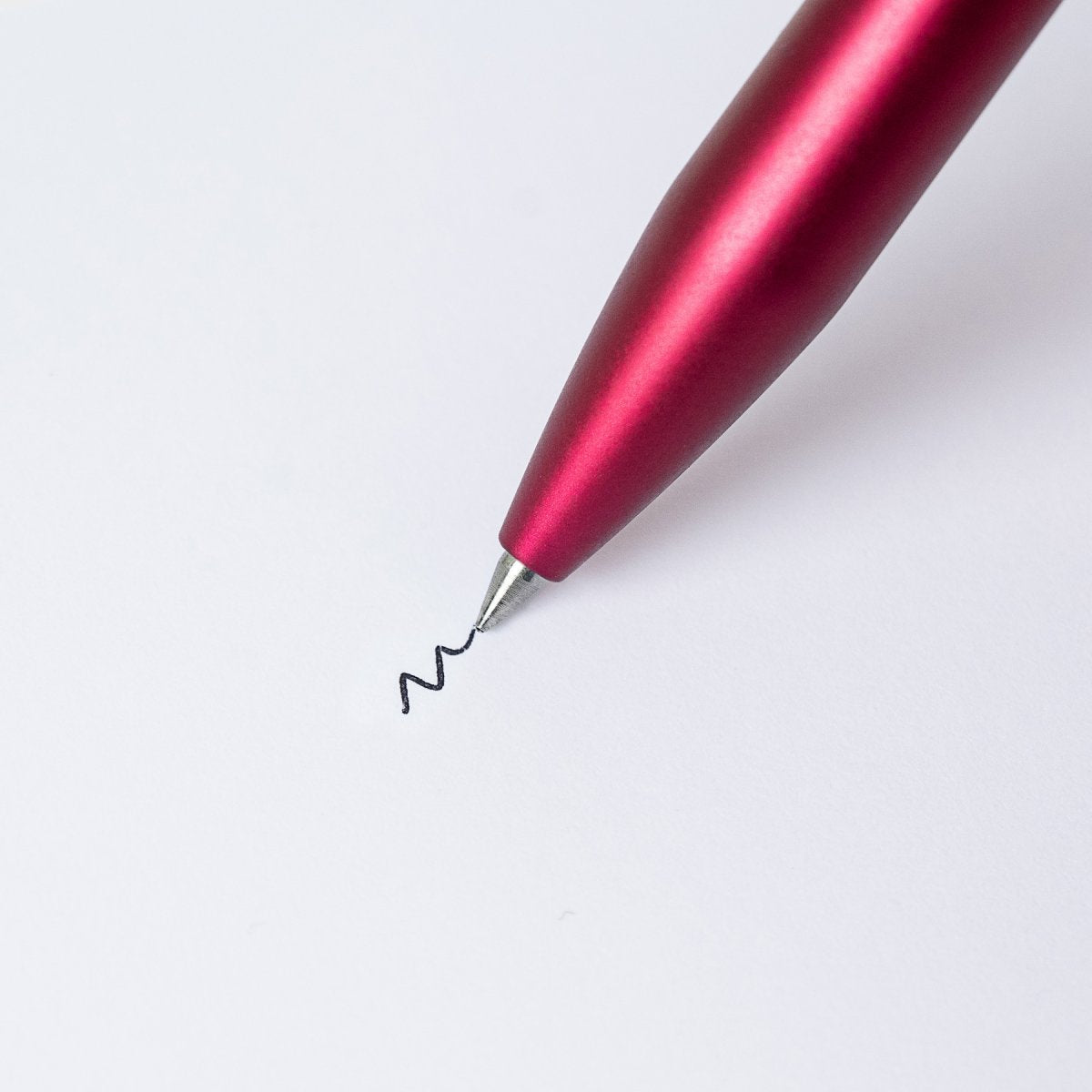 PILOT Acro 1000 Retractable Ballpoint Extra Fine Metallic Red Barrel Silver Accent Black Ink