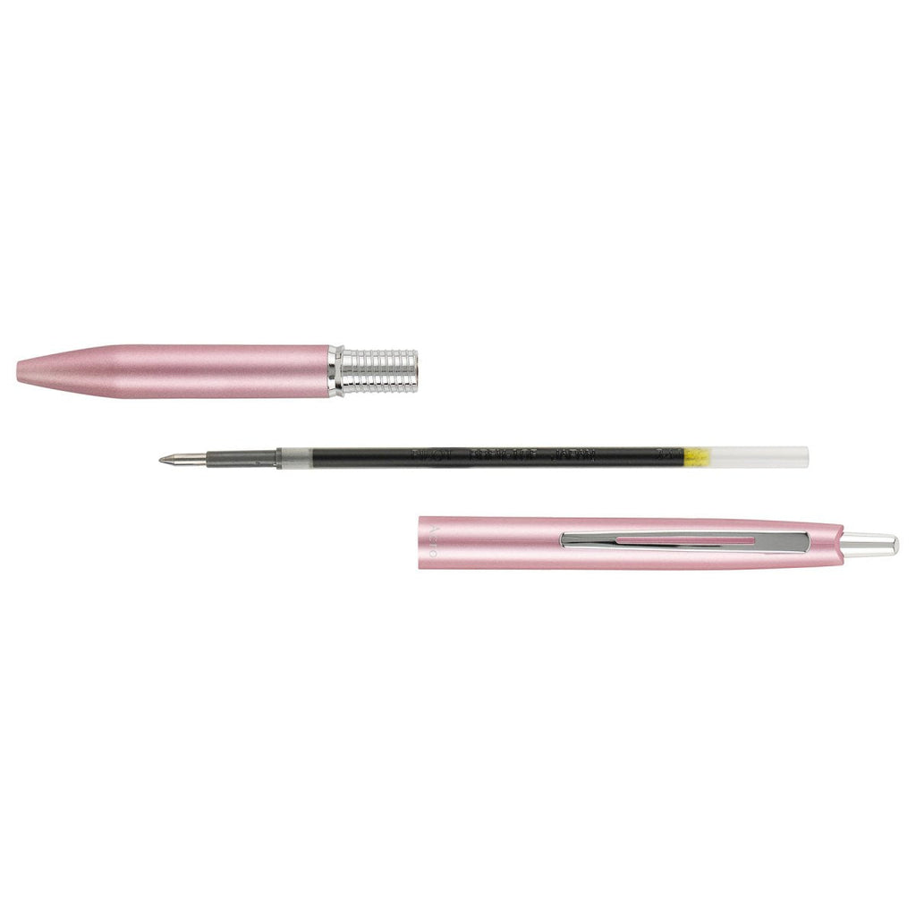 PILOT Acro 1000 Retractable Ballpoint Fine Metallic Pink Barrel Silver Accent Black Ink