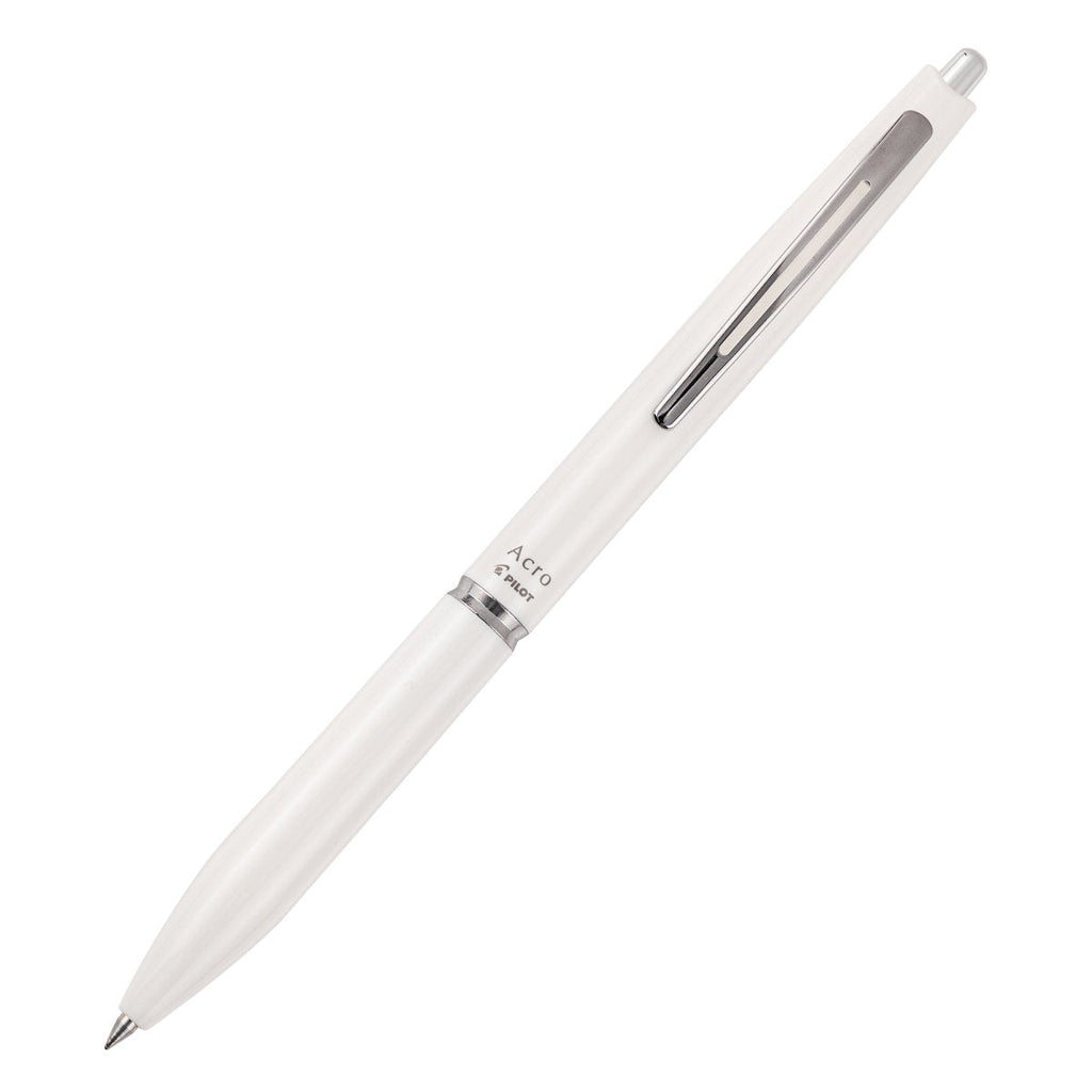 PILOT Acro 300 Hybrid Ballpoint Pen Extra Fine White Barrel Black Ink Box of 10