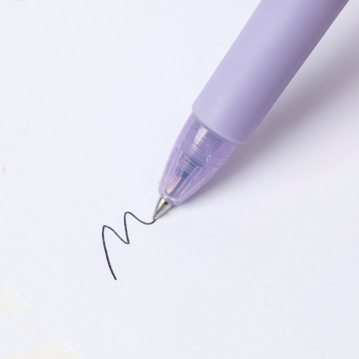PILOT Acroball 150 Hybrid Retractable Ballpoint Extra Fine Purple Barrel Black Ink Box of 10