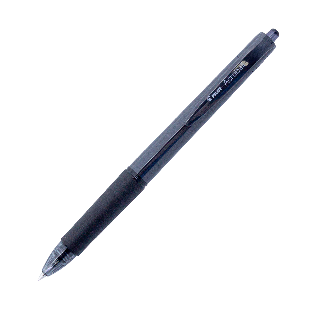 PILOT Acroball 150 Hybrid Retractable Ballpoint Fine Black Barrel Black Ink Box of 10
