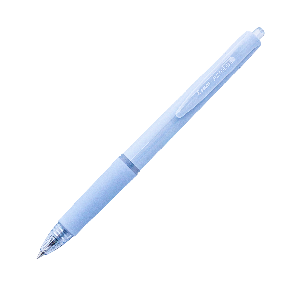PILOT Acroball 150 Hybrid Retractable Ballpoint Fine Light Grey Barrel Black Ink Box of 10