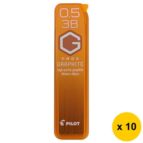 Pilot BegreeN G Neox Graphite Lead Refill 3B 0.5mm 40's Pack of 10