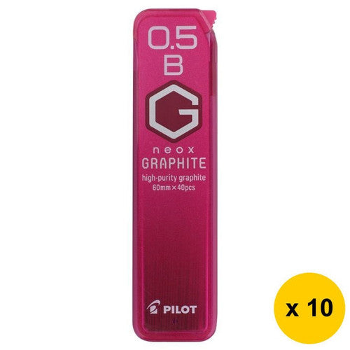 Pilot BegreeN G Neox Graphite Lead Refill B 0.5mm 40's Pack of 10