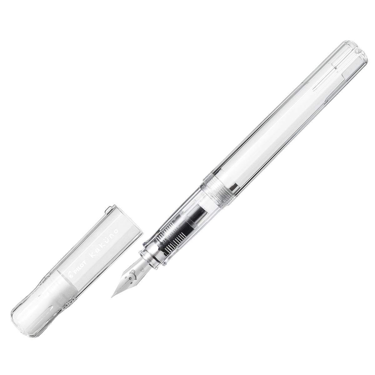 PILOT BegreeN Kakuno Fountain Pen Extra Fine Nib Clear Cap and Barrel - new packaging