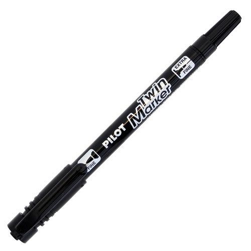 Pilot BegreeN Twin Permanent Marker Dual Nib Black Box of 10
