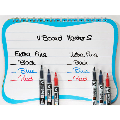 Pilot BegreeN V Board Master S Whiteboard Marker Bullet Extra Fine Black Pack 3 Box of 6