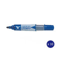 Pilot BegreeN V Board Master Whiteboard Marker Bullet Medium Blue Box of 10