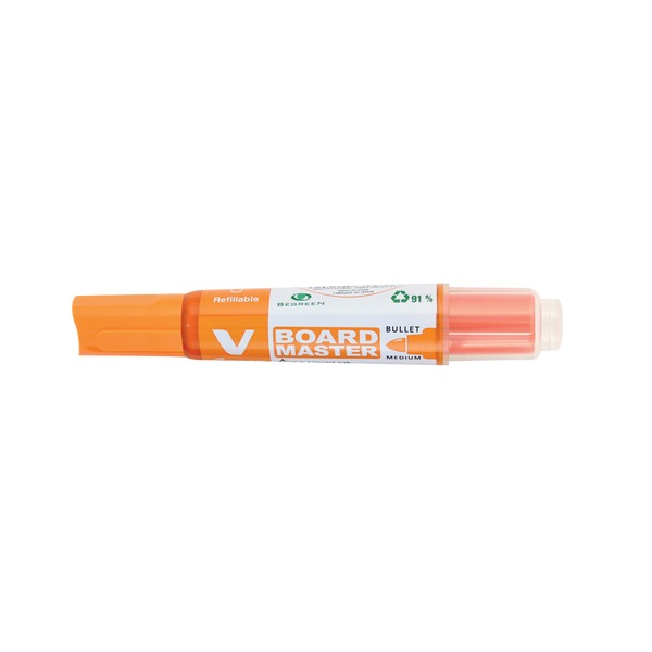 Pilot BegreeN V Board Master Whiteboard Marker Bullet Medium Orange Box of 10