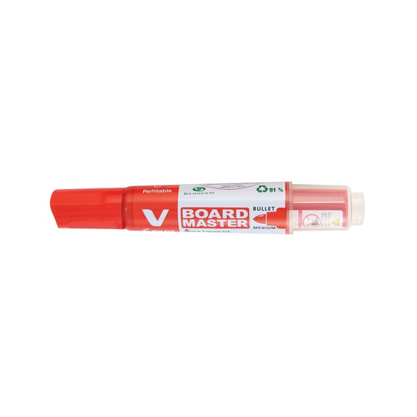 Pilot BegreeN V Board Master Whiteboard Marker Bullet Medium Red Box of 10