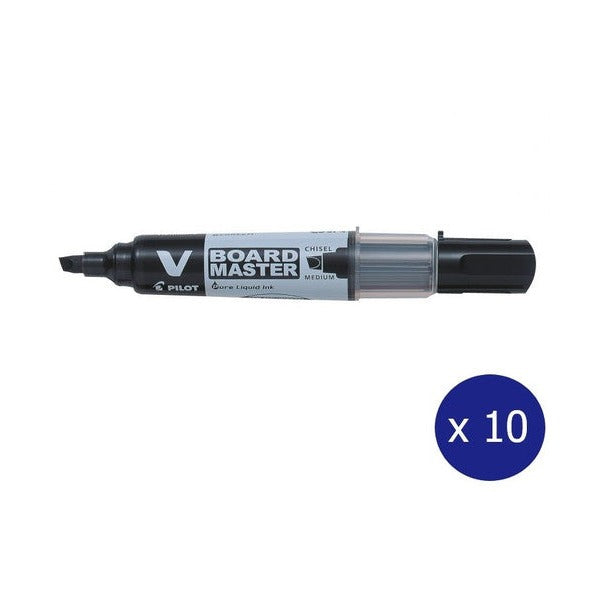 Pilot BegreeN V Board Master Whiteboard Marker Chisel Medium Black Box of 10