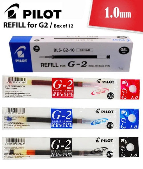 Pilot BLS-G2 Gel Refill 1.0mm Black Box of 12