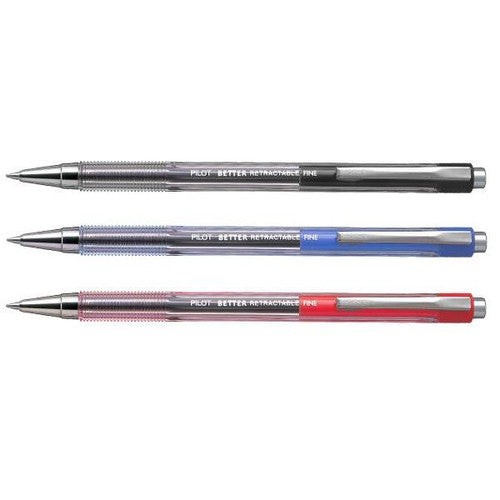 Pilot BP-145 Retractable Ballpoint Pen Fine Blue Box of 12