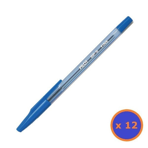 Pilot BP-S The Better Ballpoint Stick Pen Fine Blue Box of 12