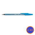 Pilot BP-S The Better Ballpoint Stick Pen Medium Blue Box of 12