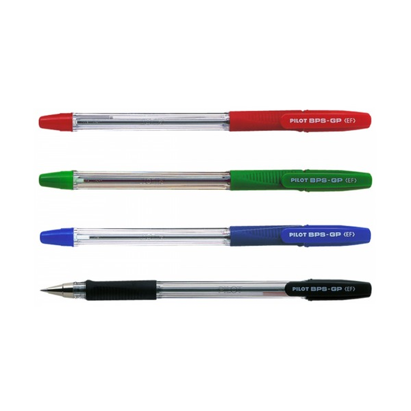 Pilot BPS-GP The Ballpoint Stick Grip Pen Extra Fine Red Box of 12