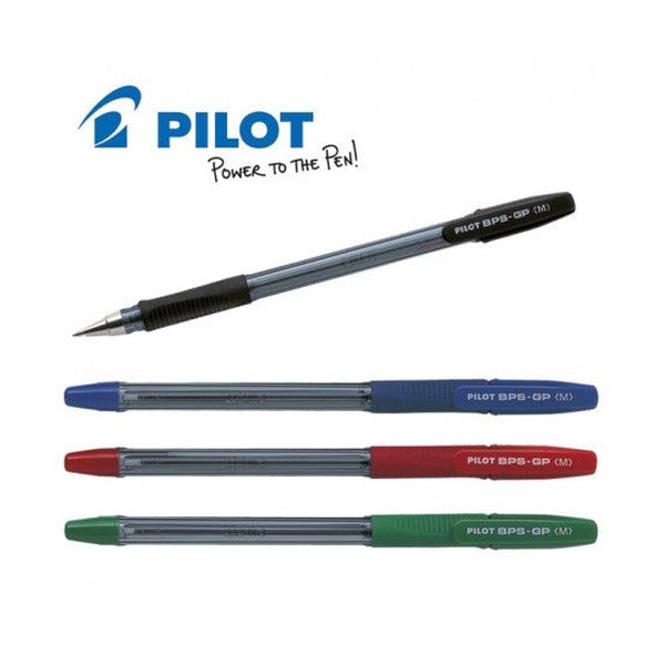 Pilot BPS-GP The Ballpoint Stick Grip Pen Medium Red Box of 12