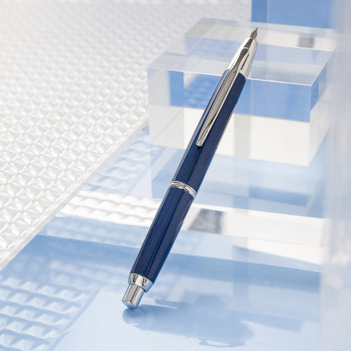 Pilot Capless Decimo Fountain Pen Dark Blue Barrel Medium Nib