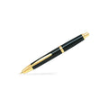 Pilot Capless Gold Accent Fountain Pen Black Barrel Fine Nib