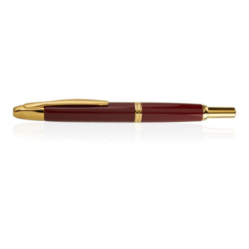 Pilot Capless Gold Accent Fountain Pen Red Barrel Medium Nib
