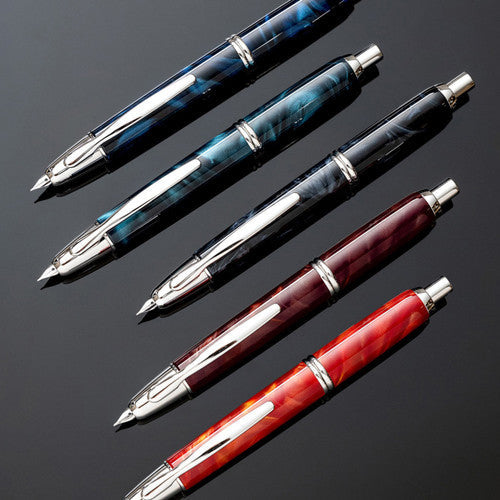 Pilot Capless SE Fountain Pen Marble Black Barrel Medium Nib