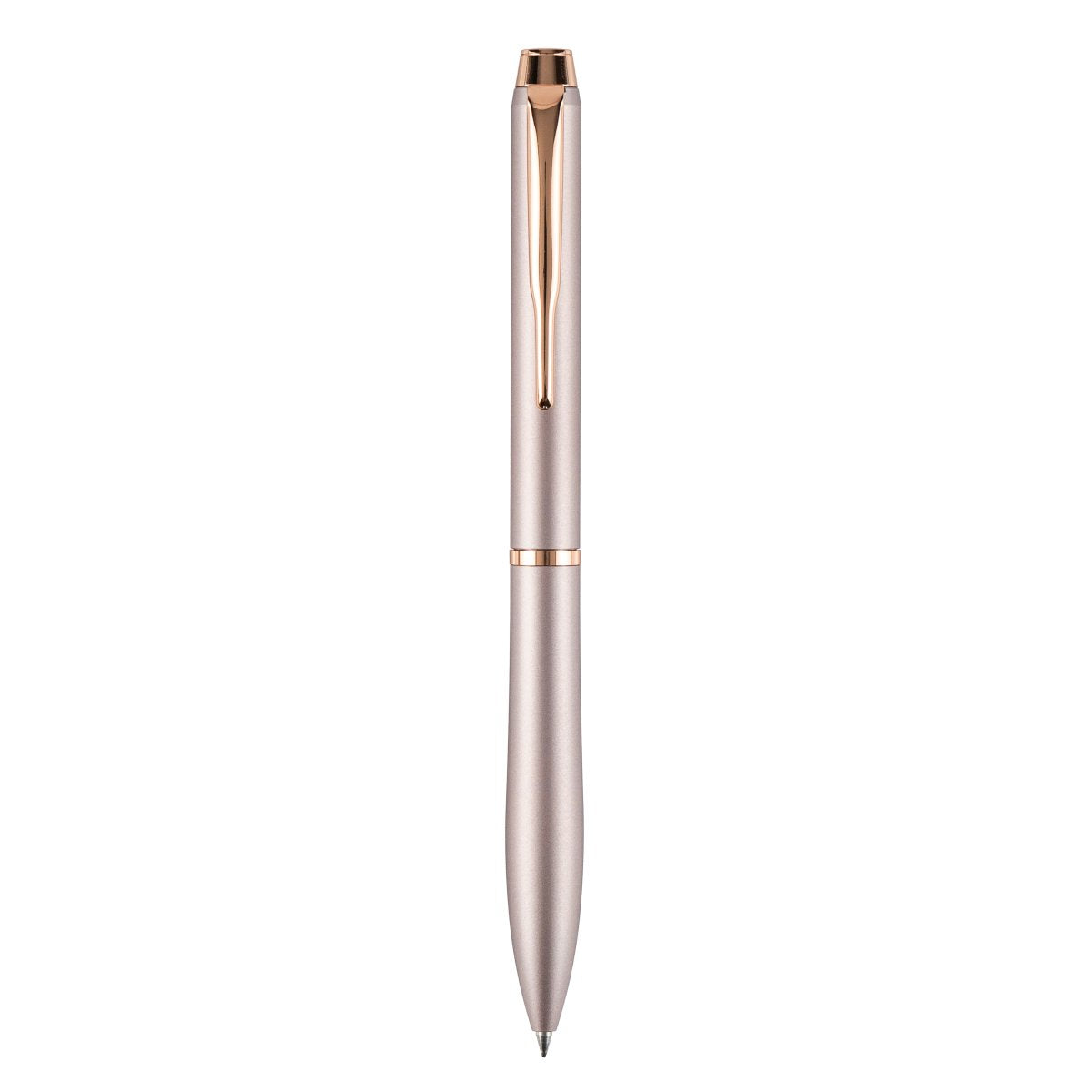 PILOT Eterlink Retractable Ballpoint Extra Fine Rose Beige Barrel Pink Gold Trim Black Ink