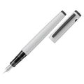 Pilot Explorer Fountain Pen Gloss White Barrel Fine Nib