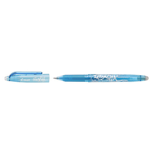 Pilot FriXion Ball Erasable Rollerball Gel Pen Extra Fine Light Blue Box of 12