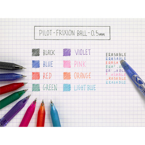 Pilot FriXion Ball Erasable Rollerball Gel Pen Extra Fine Orange Box of 12