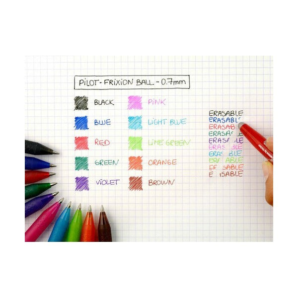 Pilot FriXion Ball Erasable Rollerball Gel Pen Fine Red Box of 12