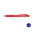 Pilot FriXion Clicker Erasable Retractable Gel Pen Extra Fine Red Box of 12