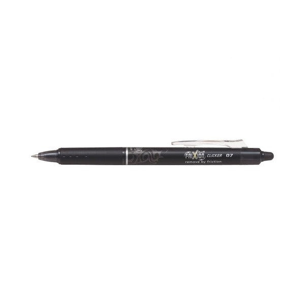 Pilot FriXion Clicker Erasable Retractable Gel Pen Fine Black Box of 12