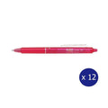 Pilot FriXion Clicker Erasable Retractable Gel Pen Fine Pink Box of 12