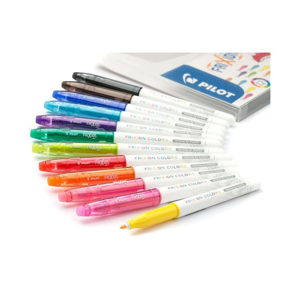 Pilot FriXion Colours Erasable Marker 2.5mm Assorted Wallet of 12