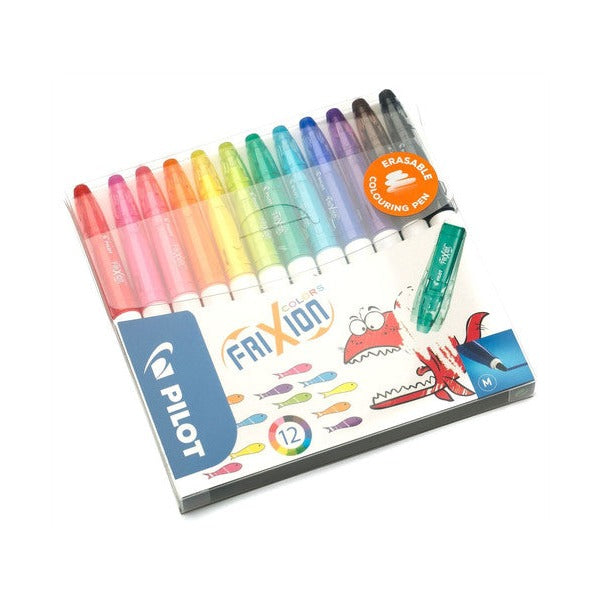Pilot FriXion Colours Erasable Marker 2.5mm Assorted Wallet of 12