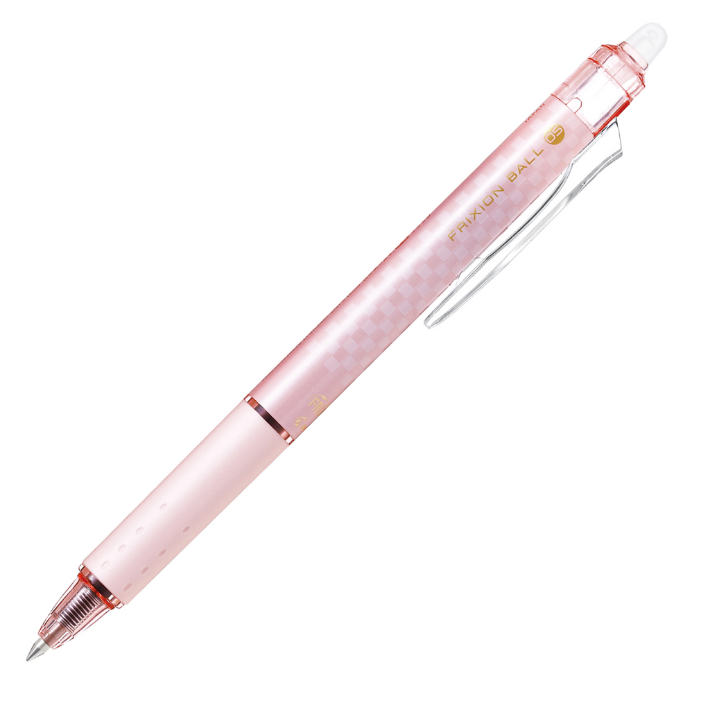 PILOT FriXion Design Series Pink Erasable Retractable Gel Extra Fine Black Box of 10
