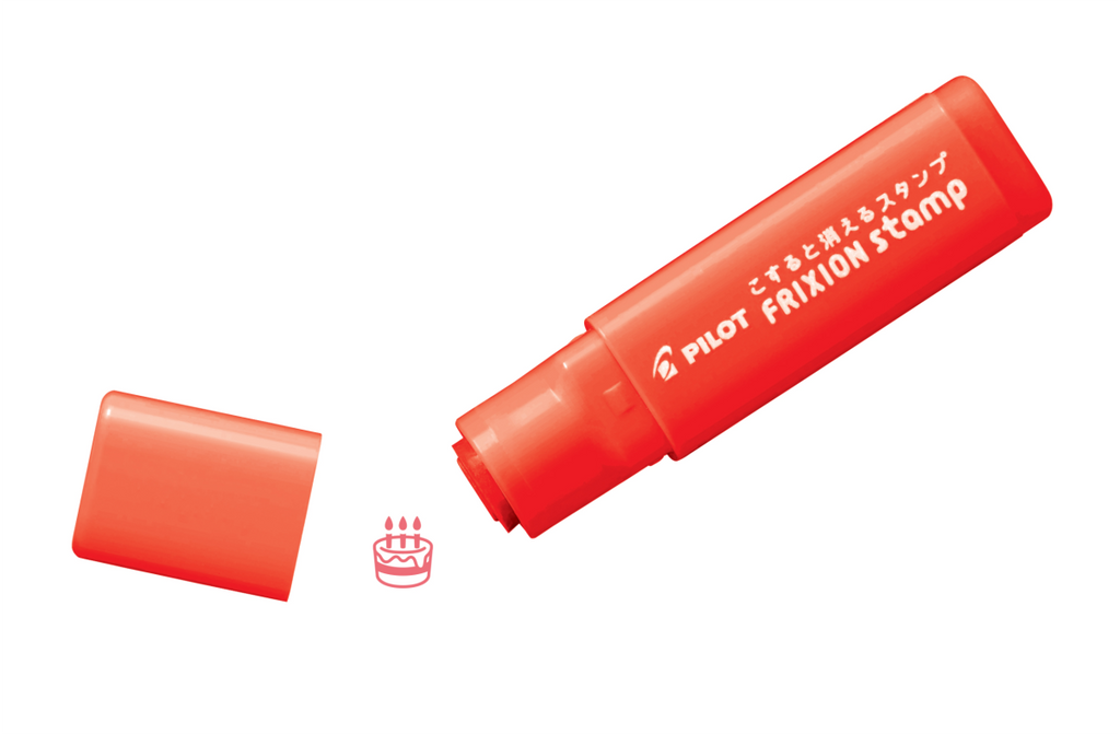 PILOT FriXion Erasable Stamp Birthday Cake Red Box of 5