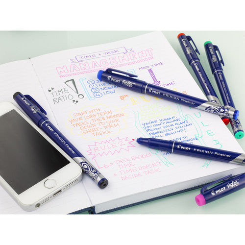 Pilot FriXion Fineliner Pen Blue Box of 10