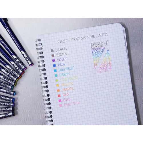 Pilot FriXion Fineliner Pen Light Blue Box of 12