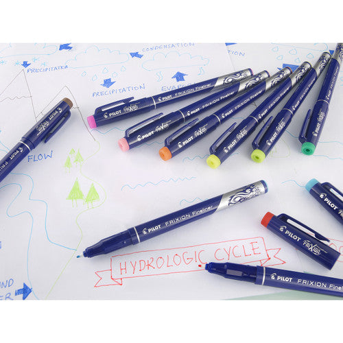 Pilot FriXion Fineliner Pen Yellow Box of 12