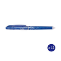 Pilot FriXion Point Erasable Gel Pen Extra Fine Blue Box of 12