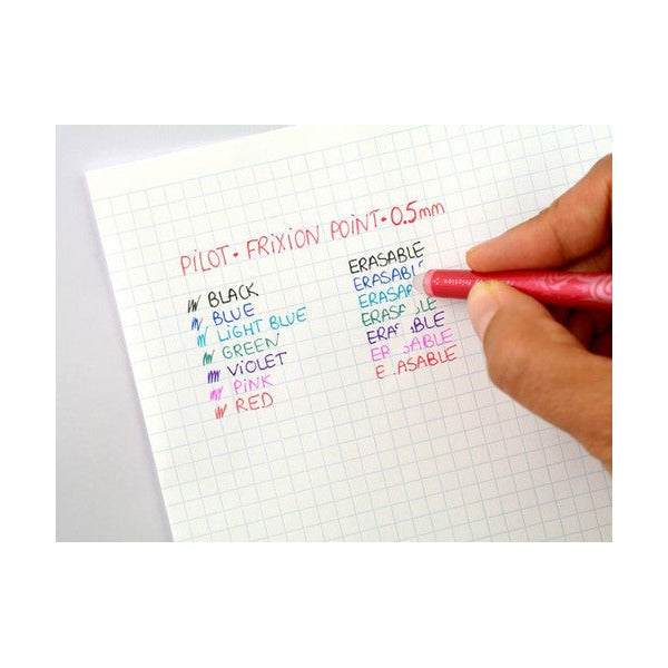 Pilot FriXion Point Erasable Gel Pen Extra Fine Pink Box of 12