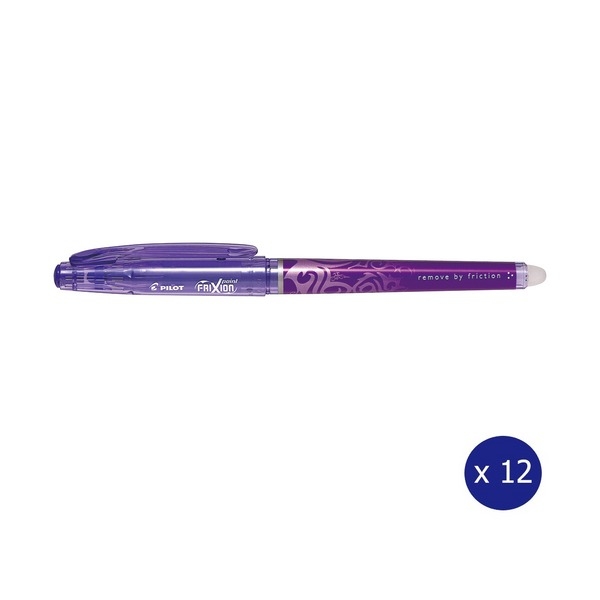 Pilot FriXion Point Erasable Gel Pen Extra Fine Violet Box of 12