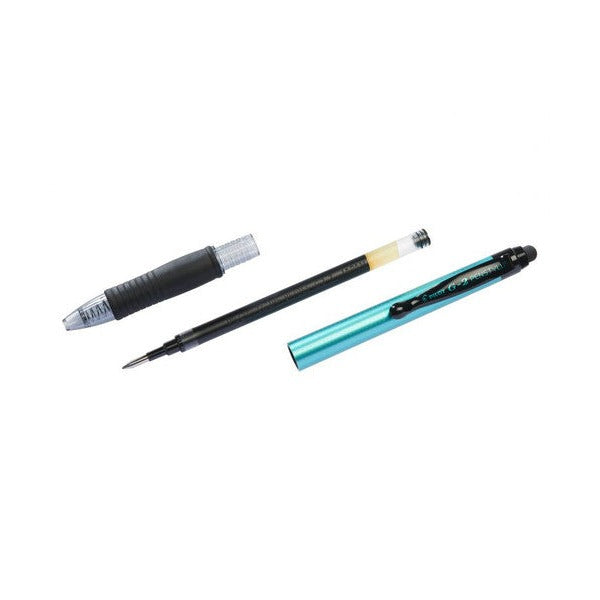 Pilot G-2 Penstylus Gel Pen 0.7mm Light Blue Barrel Black Ink Box of 12