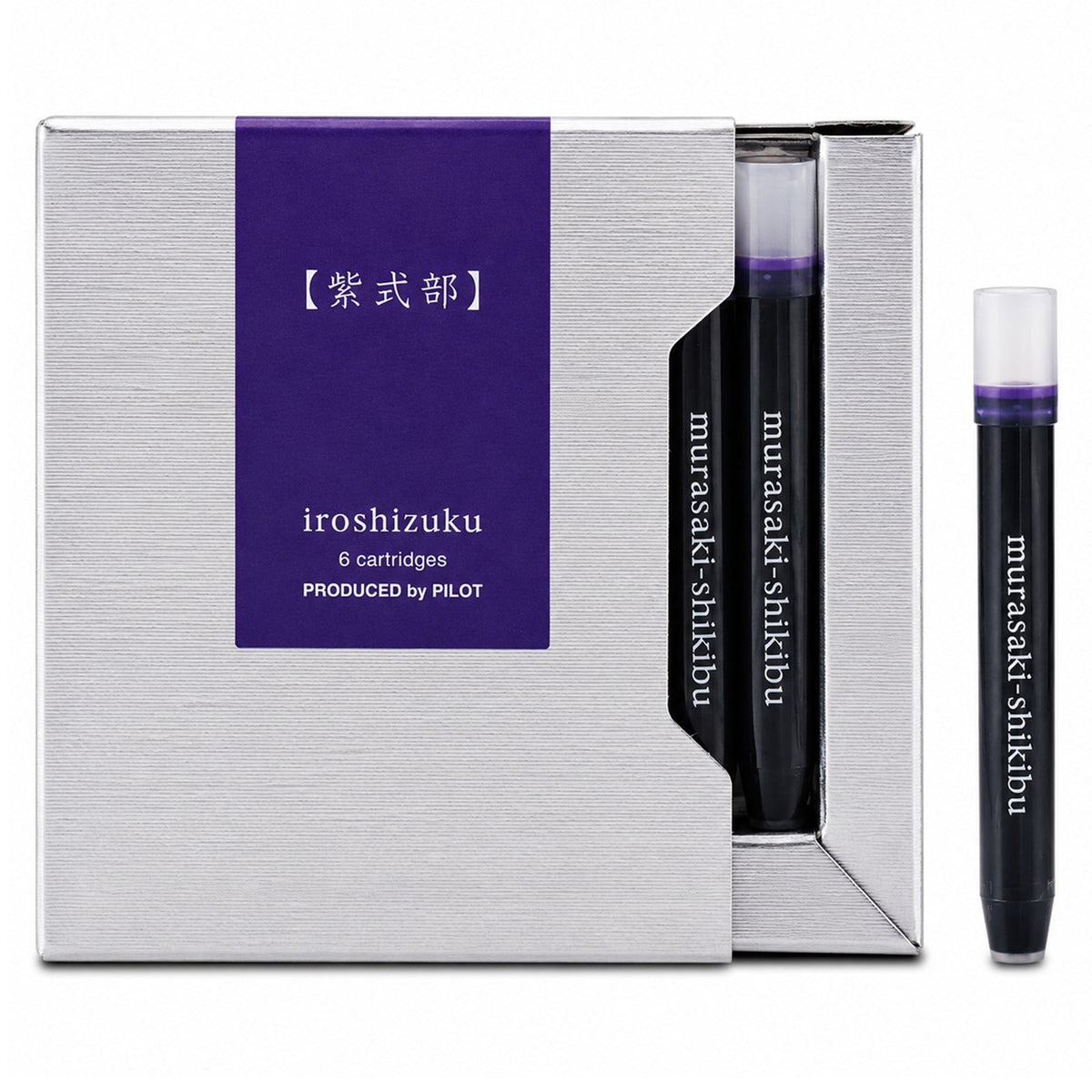Pilot Iroshizuku Fountain Pen Ink Cartridge Japanese Beautyberry (Murasaki-shikibu) Pack 6