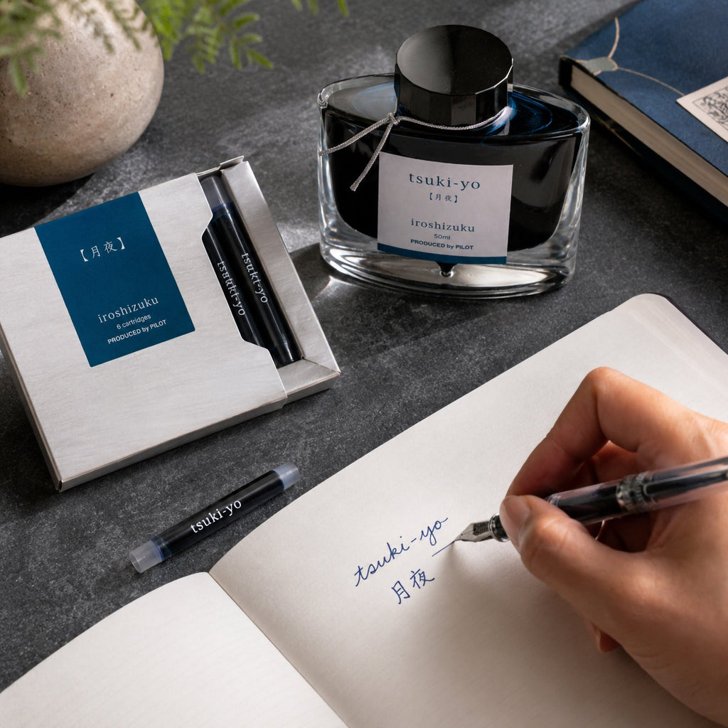 Pilot Iroshizuku Fountain Pen Ink Cartridge Moonlight (Tsuki-yo) Pack 6