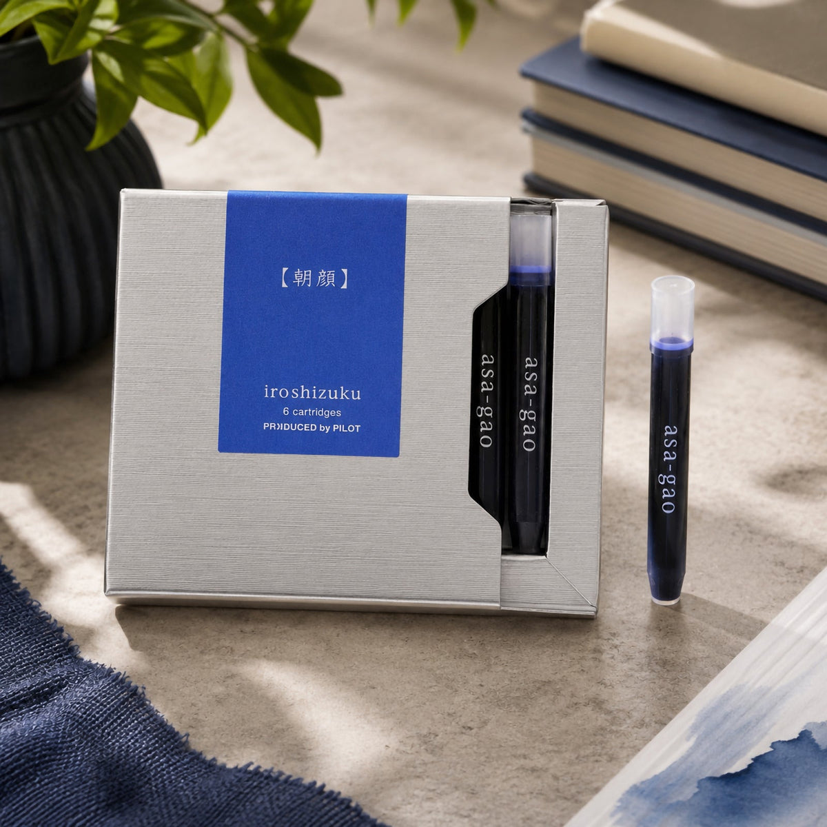 Pilot Iroshizuku Fountain Pen Ink Cartridge Morning Glory (Asa-gao) Pack 6
