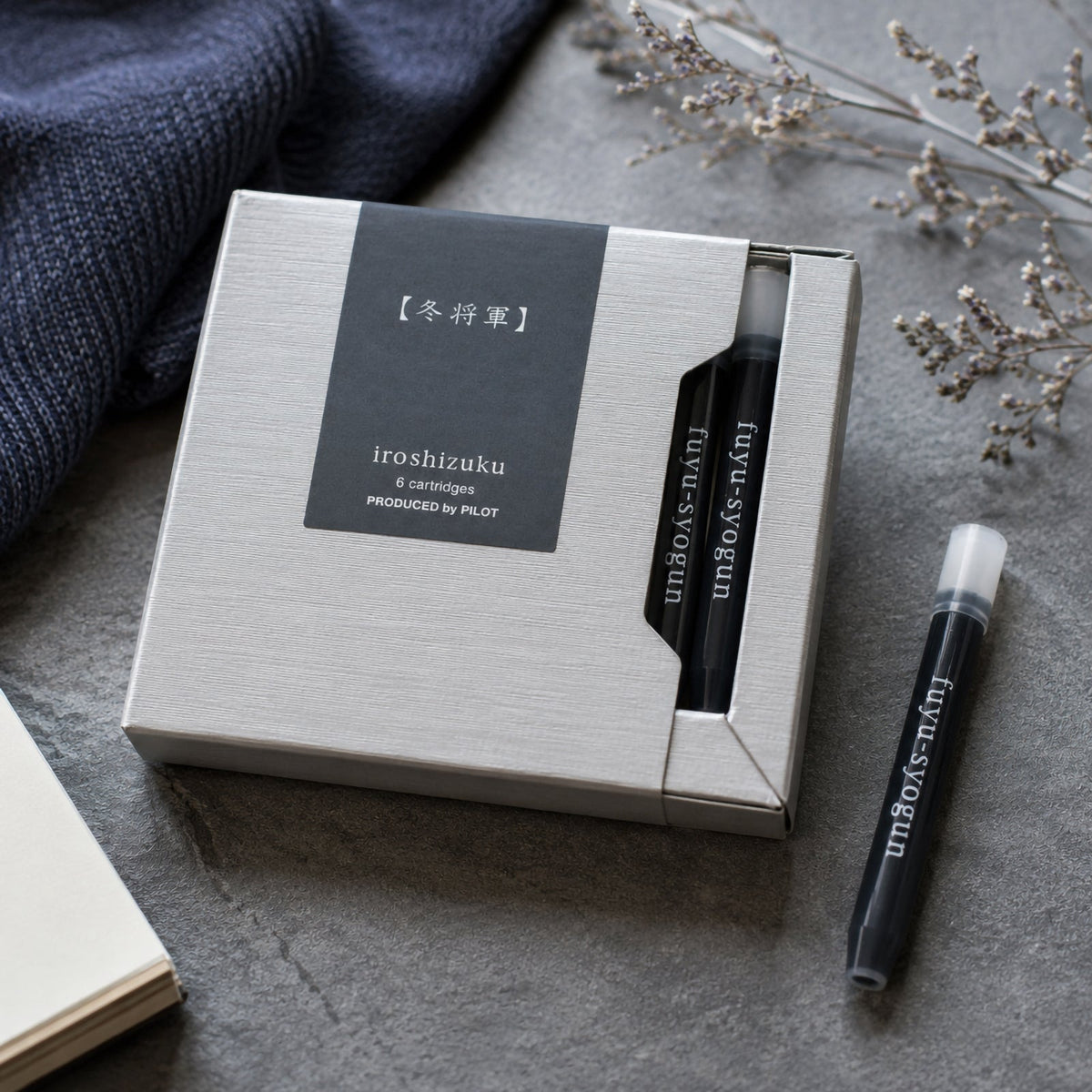 Pilot Iroshizuku Fountain Pen Ink Cartridge Old Man Winter (Fuyu-syogun) Pack 6
